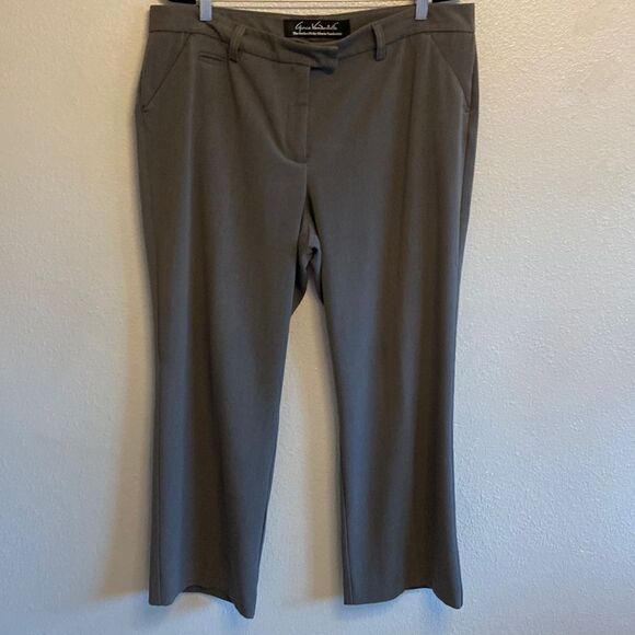 Gloria Vanderbilt- perfect fit Grey slacks- Size 18 - Picture 1 of 7